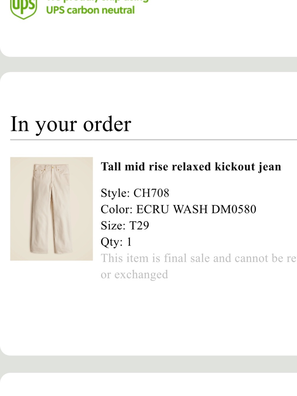 J. Crew Women Jeans in Cream